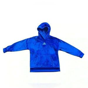 ADIDAS Girls Silken Soft Fleece Pullover Hoodie Sweatshirt Fuschia L 14 Large